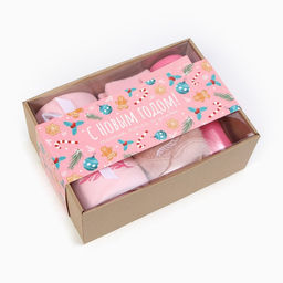 Новогодний подарочный набор «С Новым годом», плед и аксессуары