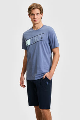 Erkek _ndigo Pijama Tak_m_