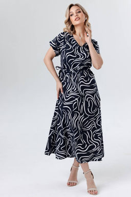 Платье штапель 6121/05/Синий - Rise фото 4