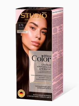 Стойкая Крем-Краска д/в "Студио Профешнл" Ultima Color тон 3.73 горький шоколад (50/50мл).8 /252728/