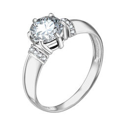 Кольцо из серебра куб.циркон., Л-21419