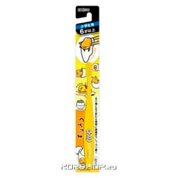 Детская зубная щетка "Глазунья" со стандартной головкой для самостоятельной чистки зубов (от 6 лет) Ebisu, Корея
