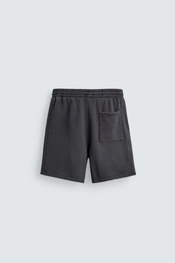 BERMUDA JOGGER B?SICA LAVADA / Antracita oscuro