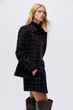 Falda pantal?n tableada en mezcla de lana - H&m фото 7