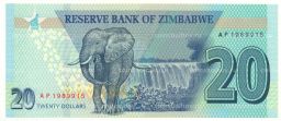 20 долларов 2020 года Зимбабве