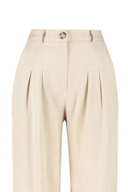 TRENDYOLMILLA Ekru Keten Gorunumlu Wide Leg/Genis Paca Dokuma Pantolon TWOSS23PL00269  фото 7
