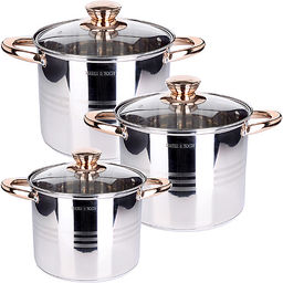 27553 Набор посуды 6пр 4+5,3+6,8л зол/р MB (х2)