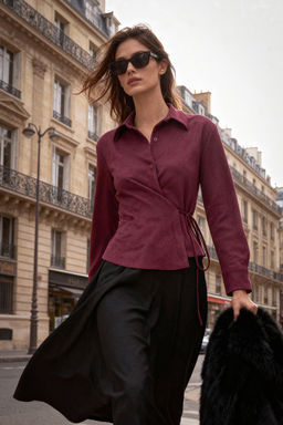 Murdum Baglama Detayl? Suet Gomlek TWOAW26GO00041 - Trendyolmilla фото 9