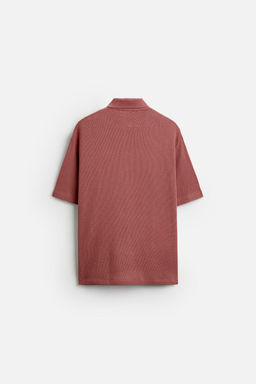 OPEN TEXTURED POLO SHIRT - Zara фото 3