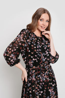 шифон+трикотаж Платье