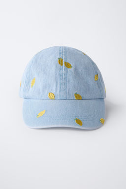 EMBROIDERED LEMON DENIM CAP - Zara фото 4