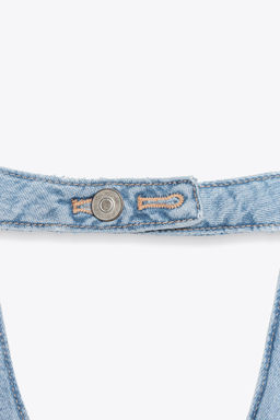 TRF DENIM WAISTCOAT TOP - Zara фото 8
