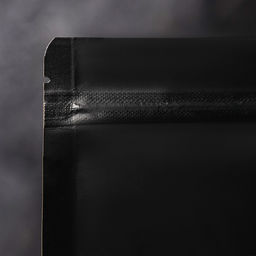 Цена за 100 шт. Пакет Zip-lock Крафт с прямоугольным окном, черный,10×15×3 см