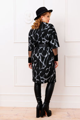 Платье AGATTI 5814-1 Черный с серым