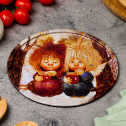 Тарелка декоративная Сладкая жизнь, 20 х 0,4 х 0,32 см, металл