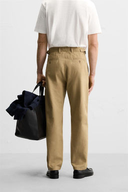 REGULAR FIT CHINO TROUSERS - Zara фото 3