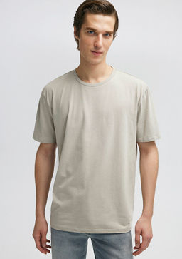 Stretch Gri Basic Tisort