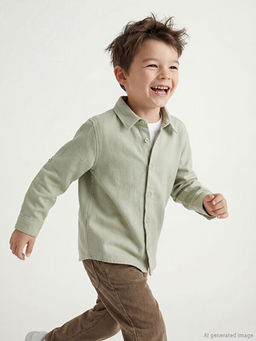 Basic Uzun Kollu Erkek ?ocuk G?mlek