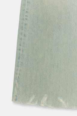 JEANS FLARE TRF TIRO MEDIO ROTOS / Azul / Verde - Zara фото 5