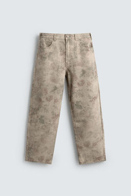 ABSTRACT PRINTED BALLOON FIT TROUSERS