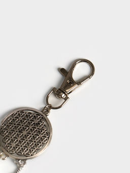 Брелок-кисточка «Ловец снов», 17 см, белый, серебристый