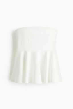 Top bandeau con peplum - H&m фото 7