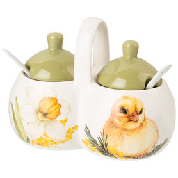 БАНКА 2 СЕКЦИИ AGNESS SUNDAY 17*10*13 СМ /2х250 МЛ