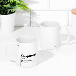 Кружка сублимация, знак зодиака Скорпион