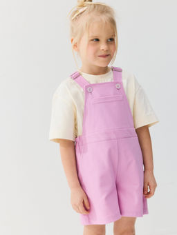 Полукомбинезон из джинскота Сиреневый крокус - Bungly фото 4