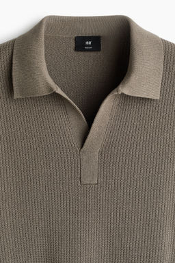 Polo en punto trenzado Regular Fit - H&m фото 7