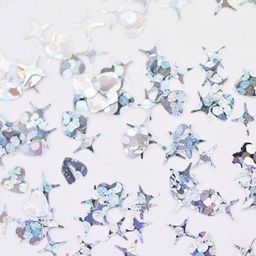 Камифубуки К99 "Сердце и звезды" микс серебро голография