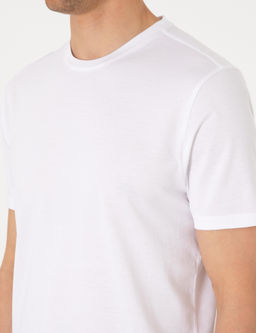 Beyaz Slim Fit Merserize Basic Ti__rt - Pierre cardin фото 7