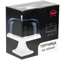 Тортница на ножке 290*290*155мм арт.М1119