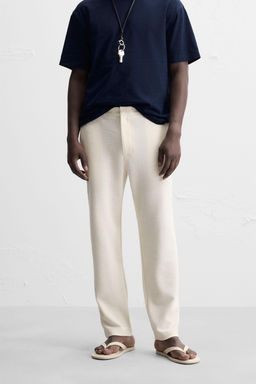 TEXTURED CHINO TROUSERS - Zara фото 11