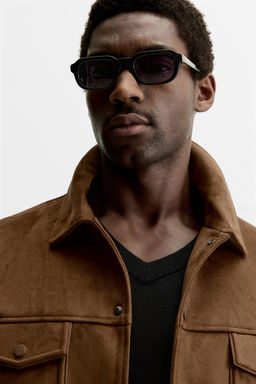 FAUX SUEDE JACKET - Zara фото 23