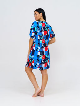 Халат женский, цвет синий