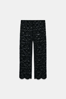 LACE CAPRI LEGGINGS - Zara фото 11