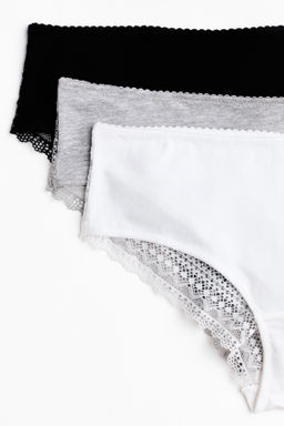 Pack de 3 bragas hipster de encaje y algod?n - H&m фото 8