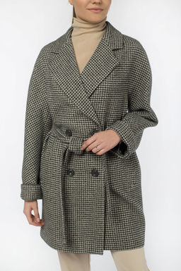 Пальто женское демисезонное (пояс) - El podio фото 5