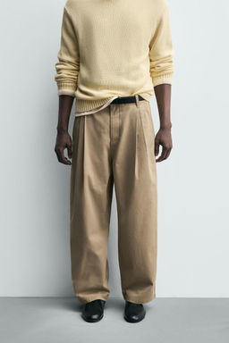 PANTAL?N CHINO WIDE FIT / Tostado - Zara фото 2