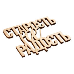 Цена за 5 шт. Топпер Старость не радость, деревянный, 82*60 - Страна карнавалия фото 3