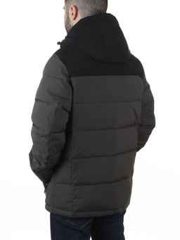 62042 DK. GREEN/BLACK Куртка мужская зимняя (200 гр. холлофайбер)