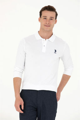 U. S. Polo Assn Мужской белый базовый свитшот - U.s. polo assn фото 3