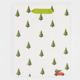 Цена за 2 шт. Пакет подарочный новогодний ламинированный «Ёлочки», MS 18 х 23 х 10 см