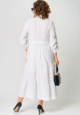 Платье EVA GRANT 7176С белый в полоску