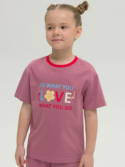 PELICAN, футболка для девочек, Розовый