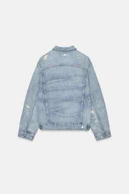 TRF RIPPED DENIM JACKET