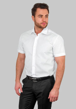 Сорочка мужская короткий рукав GREG 100/109/WHITE/ZV_V