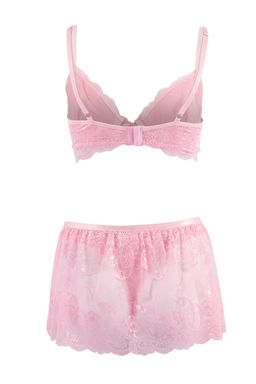 Pembe Dantel 3lu Etekli Ic Camas?r? Tak?m? THMSS26CC00030