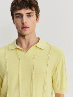 Джемпер поло фактурной вязки ZR2605043306-133 / Zarina